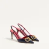 Vlogo Signature Slingback-Pumps aus Kalbsleder 80 mm / 3,15 Zoll