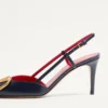Vlogo Signature Slingback-Pumps aus Kalbsleder 80 mm / 3,15 Zoll