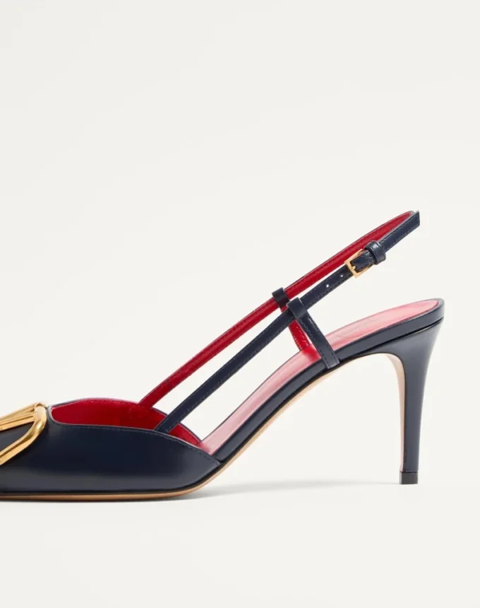 Vlogo Signature Slingback-Pumps aus Kalbsleder 80 mm / 3,15 Zoll