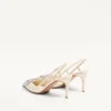 Vlogo Signature Slingback-Pumps aus Kalbsleder 80 mm