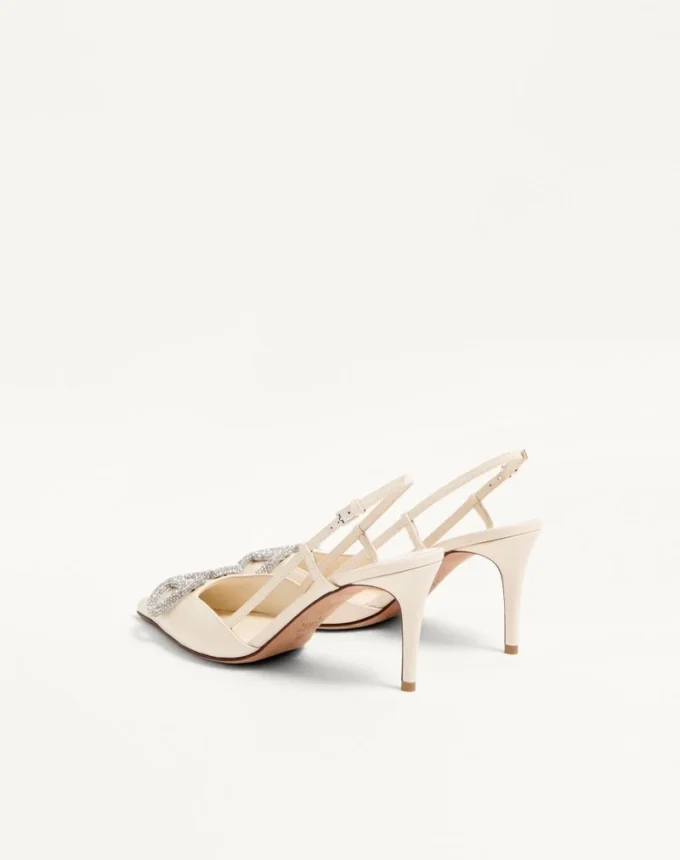 Vlogo Signature Slingback-Pumps aus Kalbsleder 80 mm