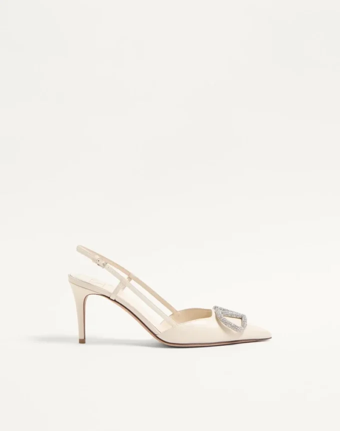 Vlogo Signature Slingback-Pumps aus Kalbsleder 80 mm
