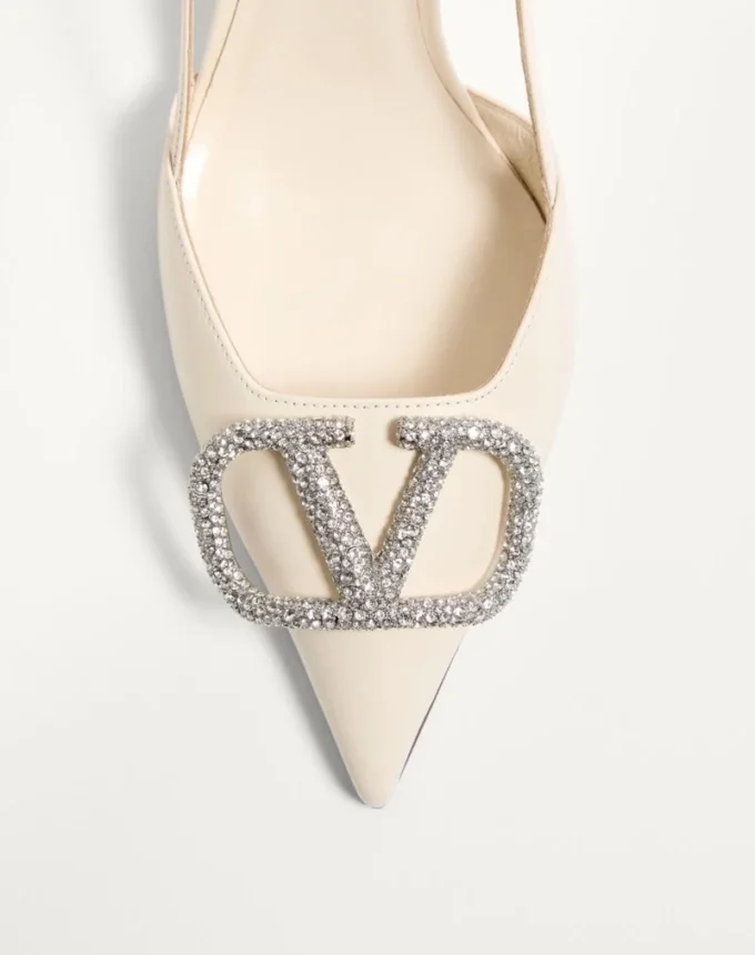 Vlogo Signature Slingback-Pumps aus Kalbsleder 80 mm