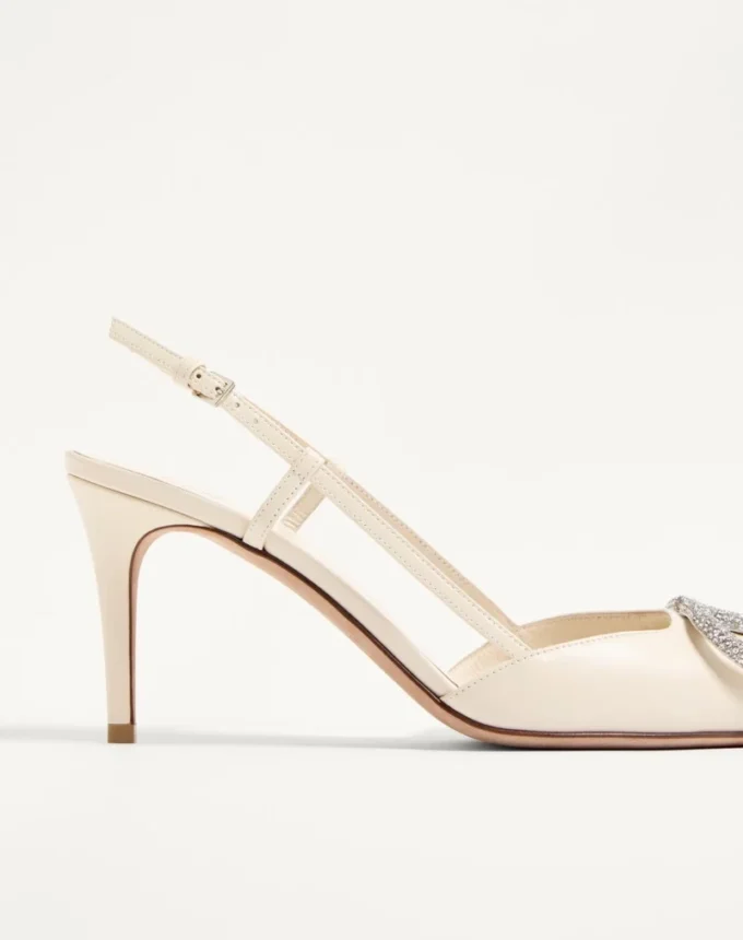 Vlogo Signature Slingback-Pumps aus Kalbsleder 80 mm