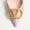 Vlogo Signature Slingback-Pumps aus Kalbsleder mit Juwelenlogo 80 mm Vlogo Signature Slingback-Pumps aus Kalbsleder mit Juwelenlogo 80 mm