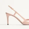 Vlogo Signature Slingback-Pumps aus Kalbsleder mit Juwelenlogo 80 mm Vlogo Signature Slingback-Pumps aus Kalbsleder mit Juwelenlogo 80 mm