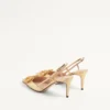 Vlogo Signature Slingback-Pumps aus laminiertem Nappaleder 80 mm Vlogo Signature Slingback-Pumps aus laminiertem Nappaleder 80 mm