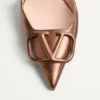 Vlogo Signature Slingback-Pumps aus laminiertem Nappaleder 80 mm