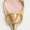 Vlogo Signature Slingback-Pumps aus laminiertem Nappaleder 80 mm Vlogo Signature Slingback-Pumps aus laminiertem Nappaleder 80 mm