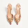 Vlogo Signature Slingback Pumps mit Cherryfic-Muster 80 mm Vlogo Signature Slingback Pumps mit Cherryfic-Muster 80 mm