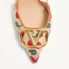 Vlogo Signature Slingback Pumps mit Cherryfic-Muster 80 mm Vlogo Signature Slingback Pumps mit Cherryfic-Muster 80 mm