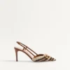 Vlogo Signature Slingback-Pumps mit Häkelstickerei 80 mm Vlogo Signature Slingback-Pumps mit Häkelstickerei 80 mm