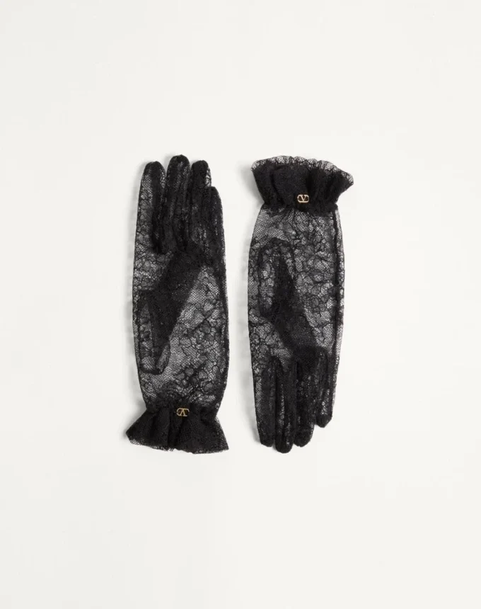 Vlogo Signature Spitzenhandschuhe