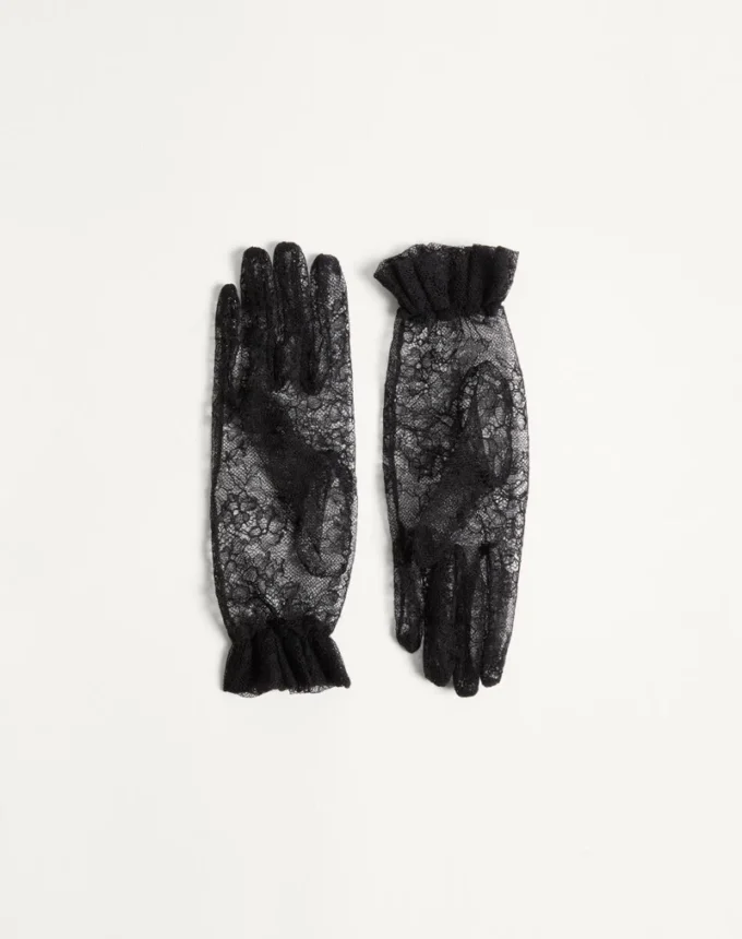 Vlogo Signature Spitzenhandschuhe