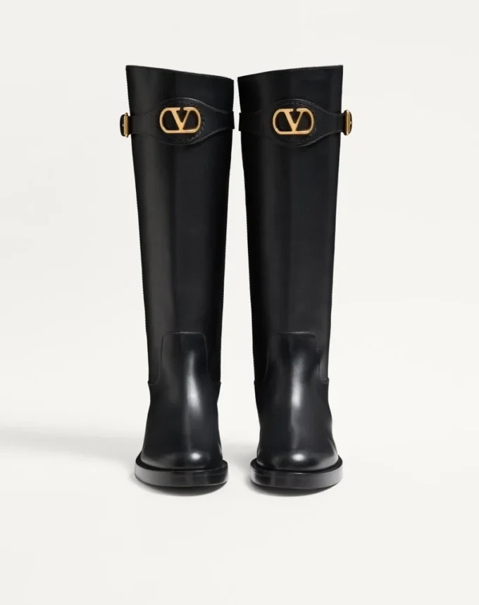Vlogo Signature Stiefel aus Kalbsleder 30 mm Vlogo Signature Stiefel aus Kalbsleder 30 mm