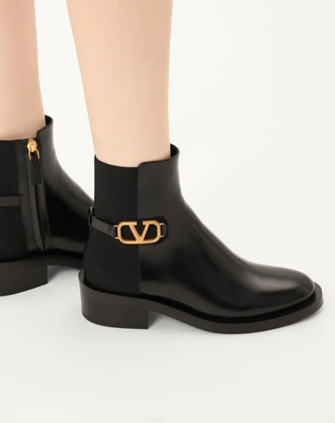 Vlogo Signature Stiefeletten aus Kalbsleder 30 mm Vlogo Signature Stiefeletten aus Kalbsleder 30 mm