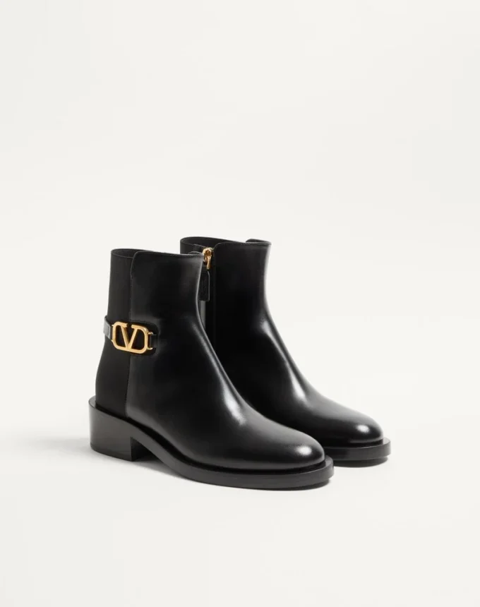 Vlogo Signature Stiefeletten aus Kalbsleder 30 mm Vlogo Signature Stiefeletten aus Kalbsleder 30 mm