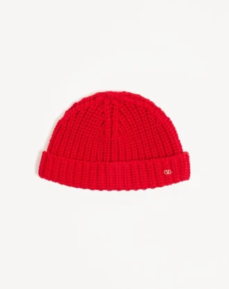 VLOGO SIGNATURE STRICKMÜTZE AUS BAUMWOLLE