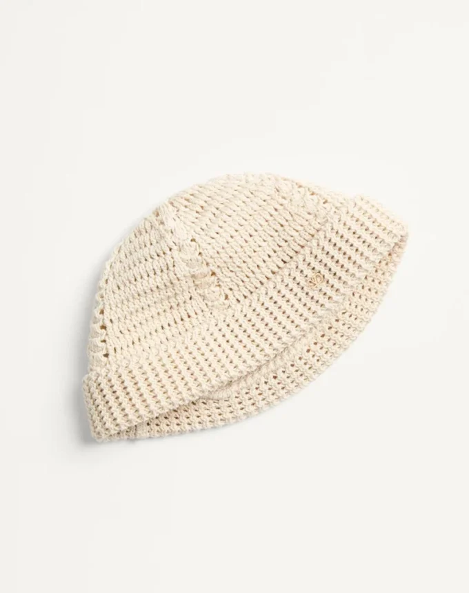 Vlogo Signature Strickmütze aus Baumwolle