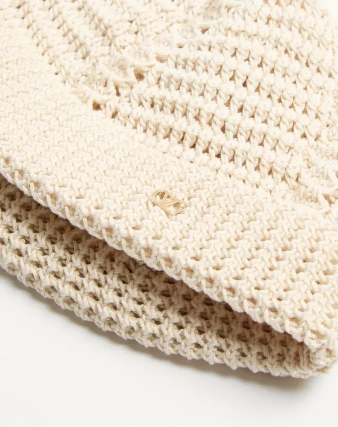 Vlogo Signature Strickmütze aus Baumwolle