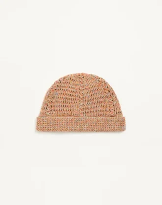 Vlogo Signature Strickmütze aus Leinen und Baumwolle
