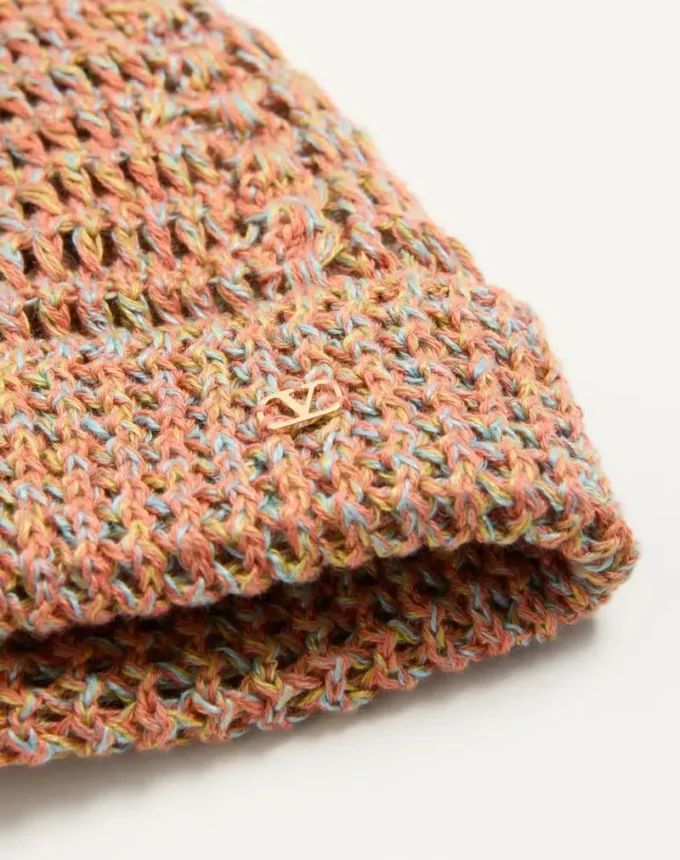 Vlogo Signature Strickmütze aus Leinen und Baumwolle Vlogo Signature Strickmütze aus Leinen und Baumwolle