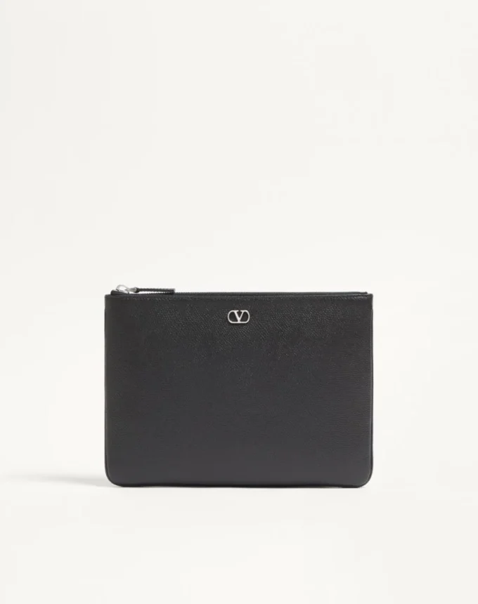 Vlogo Signature Tasche aus genarbtem Kalbsleder Vlogo Signature Tasche aus genarbtem Kalbsleder