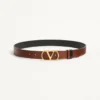 Vlogo Signature Wendbarer Gürtel aus glänzendem Kalbsleder 30 mm Vlogo Signature Wendbarer Gürtel aus glänzendem Kalbsleder 30 mm