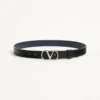 Vlogo Signature Wendbarer Gürtel aus glänzendem Kalbsleder 30 mm Vlogo Signature Wendbarer Gürtel aus glänzendem Kalbsleder 30 mm