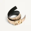 Vlogo Signature Wende-Gürtel aus metallischem und glänzendem Kalbsleder 30 mm Vlogo Signature Wende-Gürtel aus metallischem und glänzendem Kalbsleder 30 mm