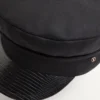 VLogo Signature Wollmütze mit Leder-Schirm VLogo Signature Wollmütze mit Leder-Schirm