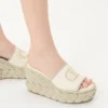 Vlogo Torchon Keilabsatz-Pantolette aus Nappaleder 100 mm Vlogo Torchon Keilabsatz-Pantolette aus Nappaleder 100 mm