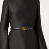 Wendbarer Vlogo Signature Gürtel aus glänzendem Kalbsleder 20 mm