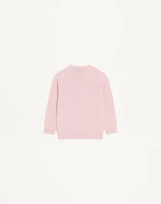 Wollcardigan mit Spitze