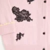 Wollcardigan mit Spitze