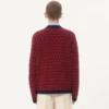 Wollcardigan mit Tout La V-Muster Wollcardigan mit Tout La V-Muster