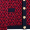 Wollcardigan mit Tout La V-Muster Wollcardigan mit Tout La V-Muster