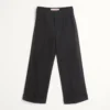Wollhose mit Umschlag und seitlichen Satinbändern Wollhose mit Umschlag und seitlichen Satinbändern