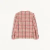 Wolljacke mit Fensterkaromuster Wolljacke mit Fensterkaromuster