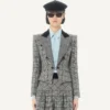 Wolljacke mit Karomuster Wolljacke mit Karomuster