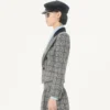 Wolljacke mit Karomuster Wolljacke mit Karomuster