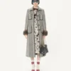 Wollmantel mit Fauve Eclat Animal Print Wollmantel mit Fauve Eclat Animal Print