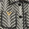 Wollmantel mit Fauve Eclat Animal Print Wollmantel mit Fauve Eclat Animal Print
