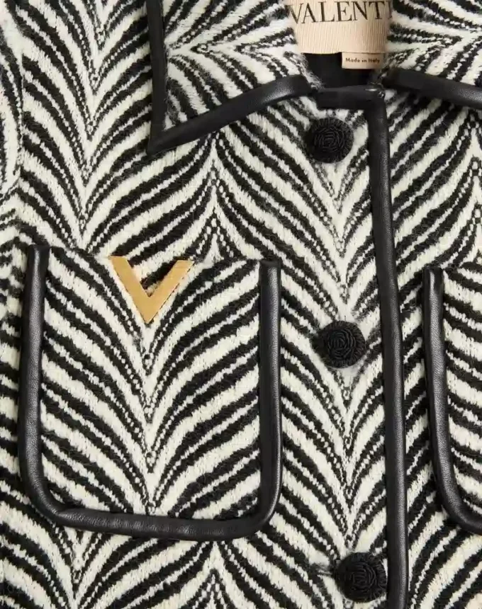 Wollmantel mit Fauve Eclat Animal Print Wollmantel mit Fauve Eclat Animal Print