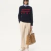 Wollpullover mit Chez Valentino Jacquard-Motiv Wollpullover mit Chez Valentino Jacquard-Motiv