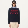 Wollpullover mit Chez Valentino Jacquard-Motiv Wollpullover mit Chez Valentino Jacquard-Motiv