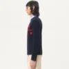 Wollpullover mit Chez Valentino Jacquard-Motiv Wollpullover mit Chez Valentino Jacquard-Motiv