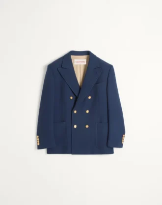 Zweireihige Jacke aus doppelter Wolle Zweireihige Jacke aus doppelter Wolle