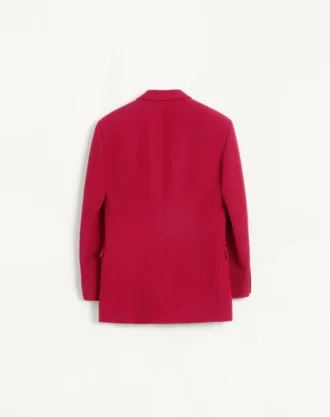 Zweireihige Jacke aus Grain-de-Poudre-Wolle Zweireihige Jacke aus Grain-de-Poudre-Wolle