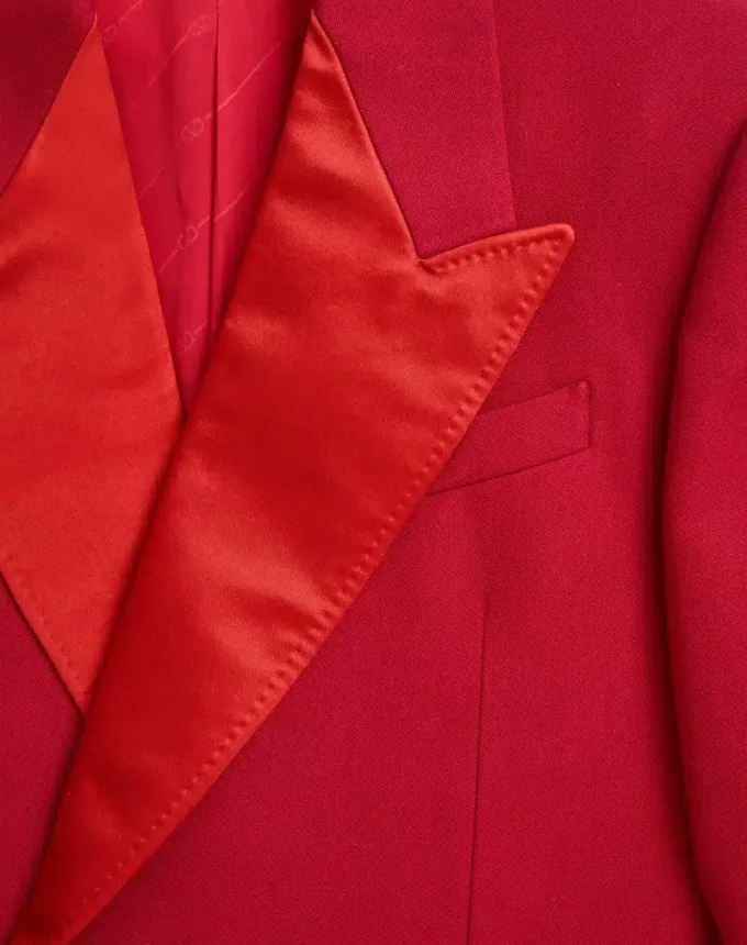 Zweireihige Jacke aus Grain-de-Poudre-Wolle Zweireihige Jacke aus Grain-de-Poudre-Wolle